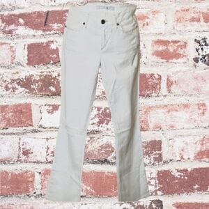 Joe's Jeans White Distressed Rocker  Fit Size 28